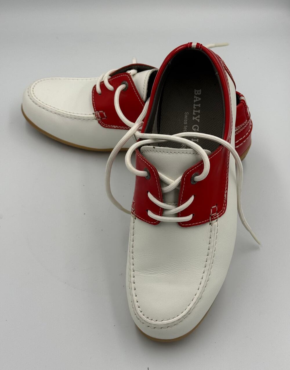 Bally Women's Leather Lace-up Golf Mocc Pius Oxfords Loafer Shoes FlexTech Sz 8